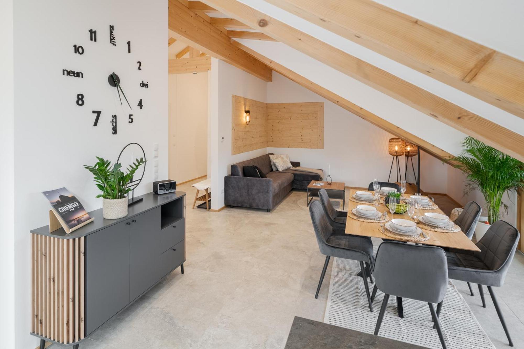 Fenjoy: Ferienapartment Mit Bergblick / Balkon / Bbq Bernau am Chiemsee Exterior foto