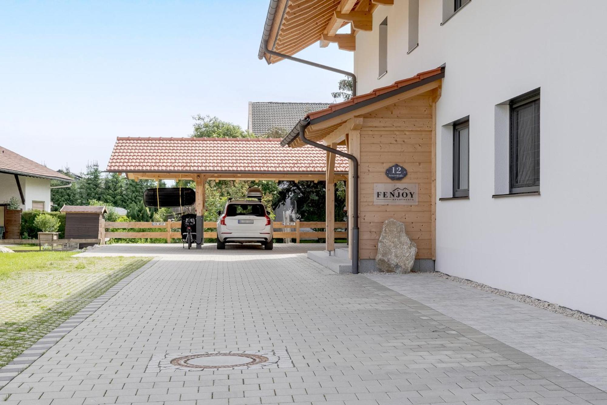 Fenjoy: Ferienapartment Mit Bergblick / Balkon / Bbq Bernau am Chiemsee Exterior foto