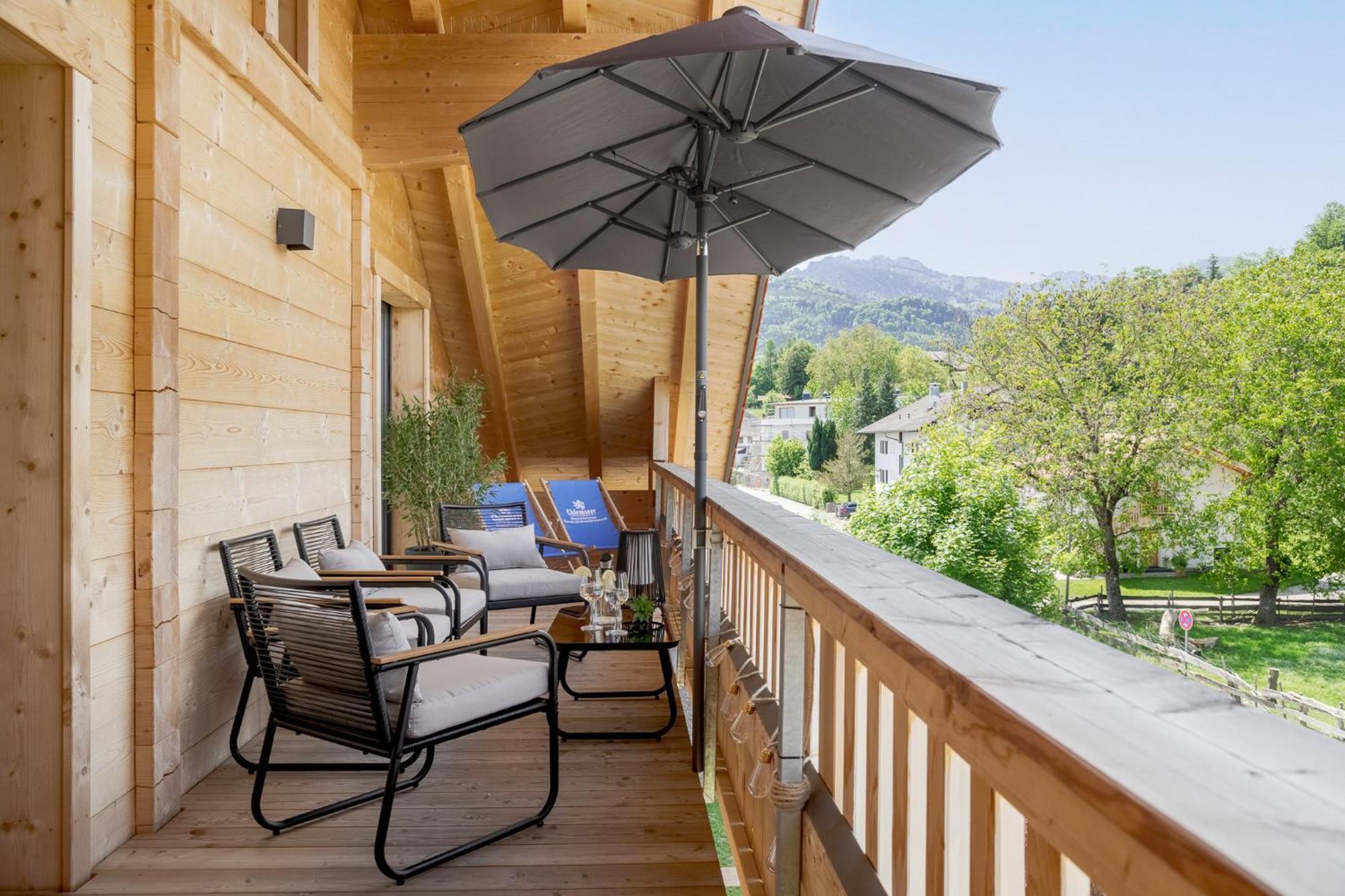 Fenjoy: Ferienapartment Mit Bergblick / Balkon / Bbq Bernau am Chiemsee Exterior foto